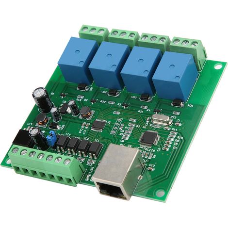 Relais réseau 12V 4 canaux déclenchement bas niveau accessoire électrique avec mémoire automatique des données (1/5)