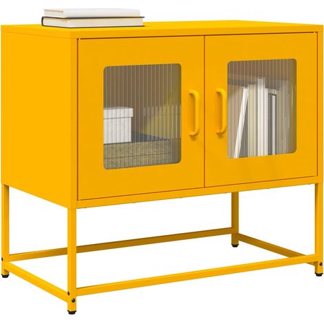 TV-Schrank Senfgelb 68x39x60,5 cm Kaltgewalzter Stahl