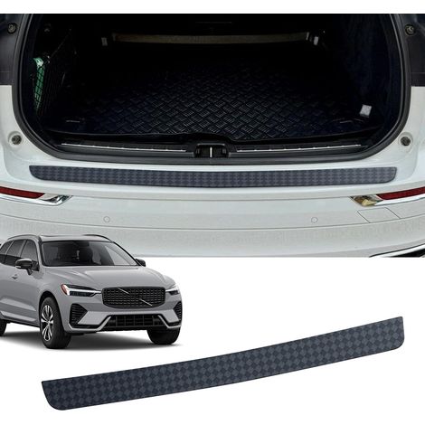 Protection de seuil de Chargement Compatible avec XC60 2017-2025 - Protection Contre Les Rayures - pour Coffre de Voiture - Autocollant - en TPU - Fibre de Carbone - Accessoire de (1/5)