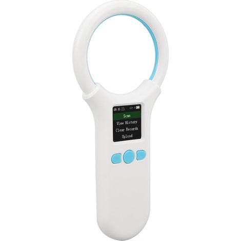 Lecteur/Scanner de puces d'identification pour animaux de compagnie - Capacité de stockage de 500 enregistrements - Haute précision - Utilisation facile - Portable - Batterie longue durée (1/5)