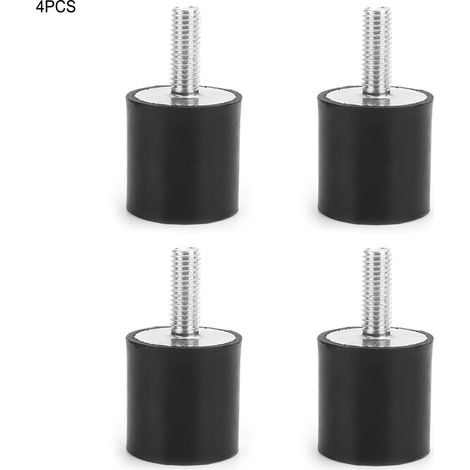Isolateur De Vibration En Caoutchouc M8x23 - Absorbeur De Chocs Pour Machines Lourdes Et Équipements Industriels - Lot De 4 Pièces (1/5)