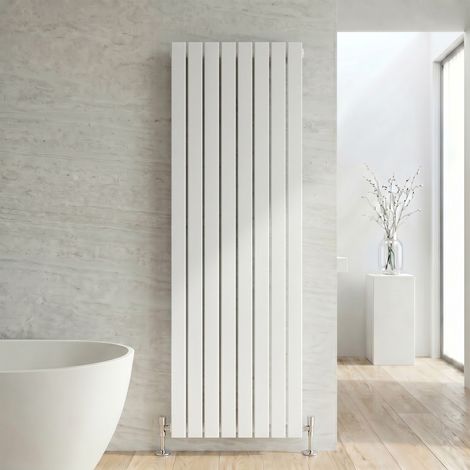 ELEGANT High Heat Output Radiator 1800x608mm White Double Flat Panel Tall Upright Central Vertical Radiators (1/5)