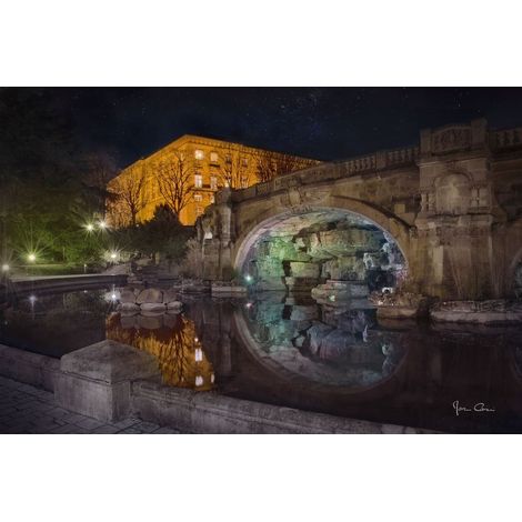 Tableau sur toile fontaine empereur 45x65 cm - Impression sur Toile Murale Décorative - Image imprimée en HD sur Toile - Toile sur Châssis en Bois FSC - Fabriqué en France (1/5)