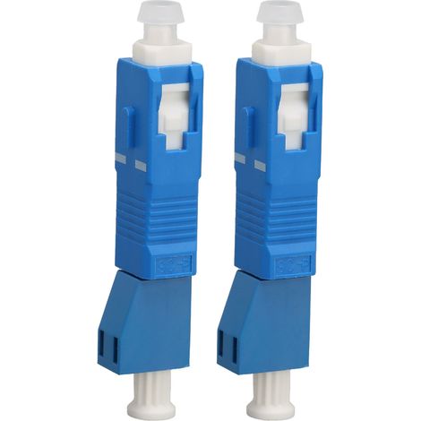 Adaptateur fibre optique 2 pièces SC mâle vers LC femelle, faible perte, haute précision, largement utilisé, adaptateur hybride SM 9/125 pour réseaux CATV (1/5)
