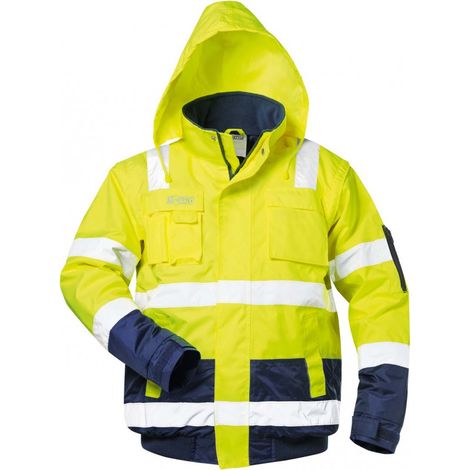 Giacca Ad Alta Visibilità Pilote Axel Taglia Xl,Giallo/Blu