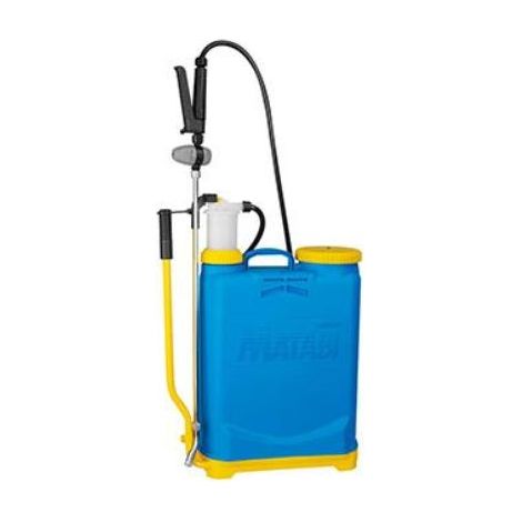 Matabi – Pulvérisateur à pression retenue 16L – Lance en laiton chromé 0,81m – Régulateur de pression 1,5-3 bar – Sac à dos avec bretelles rembourrées
