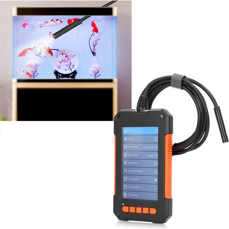 Industrielle Endoskopkamera mit 8-mm-Objektiv, digitale endoskopische Inspektionskamera mit 4,3-Zoll-IPS-Bildschirm, 1080P HD Schlangenkamera mit 8 LED-Leuchten für die Inspektion von Kfz-Abwasserrohr (1/5)
