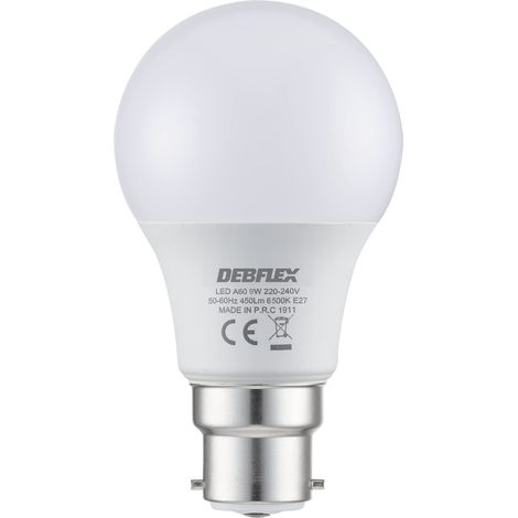 Ampoule Led Ampoule Basse Consommation Ampoule à Culot Ampoule Flamme Equivalent ampoule halogene Ampoule Led A60 Culot B22 6500 K 600427 (1/5)