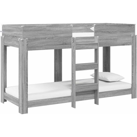Maison Exclusive - Etagenbett für Kinder Graues Sonoma 75 x 190 c