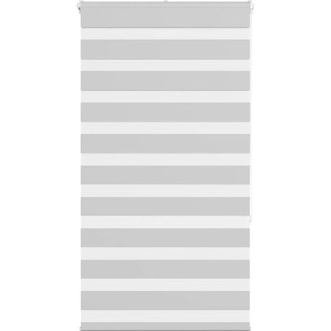 Doppelrollo Hellgrau 75x150 cm Stoffbreite 70,9 cm Polyester