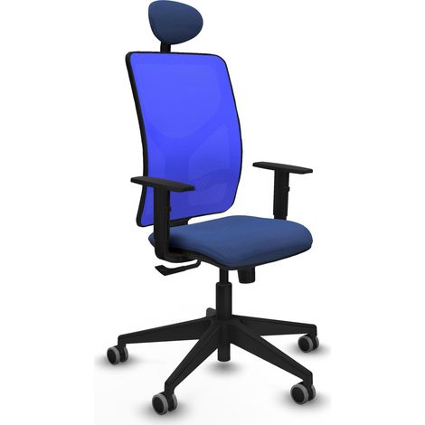 Silla de oficina piqueras y crespo Motilla azul malla ergonómica (1/2)