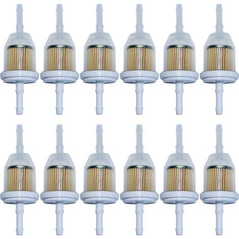 12 pièces/lot Kit de filtre à carburant compatible avec Kohler 25 050 03-S 25 050 08-S JOHN DEERE AM116304 GY20709 GRAVELY 21410800 21541500 TORO 98021 71-5960 pièce. (1/5)