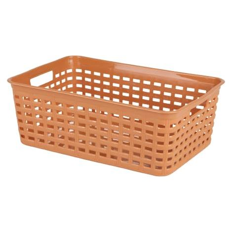 PANIER DE RANGEMENT EN PLASTIQUE 19X29XH10CM