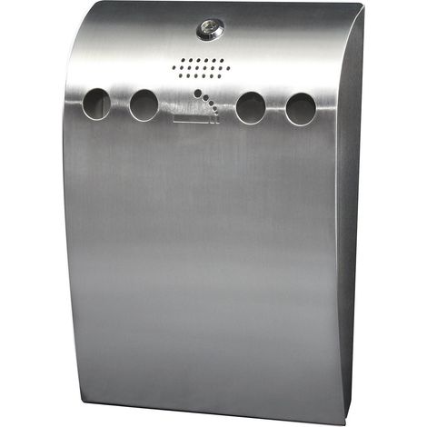 FRANKEL kaiserkraft, Cendrier mural, capacité 1,7 l, inox