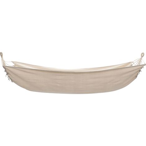 Hamac Chaise suspendu - 260x150 cm Crème BV627606 - BonneVie (1/5)
