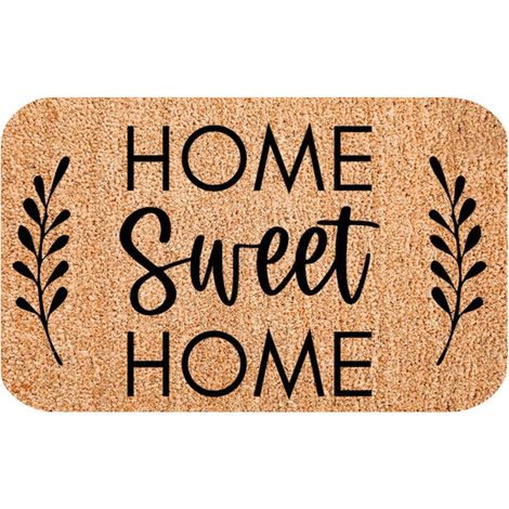 Tapis De Porte - Polyester - 60 cm x 40 cm x 0,7 cm - Antidérapant - Intérieur Et Extérieur - 1 Pièce (1/4)