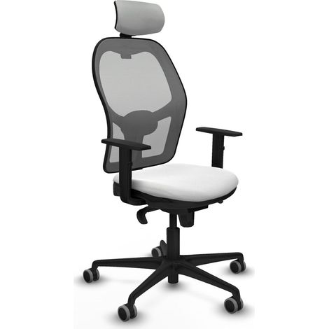 Sedia Ufficio con Poggiatesta Piqueras y Crespo 1D036G2 Bianco (1/5)