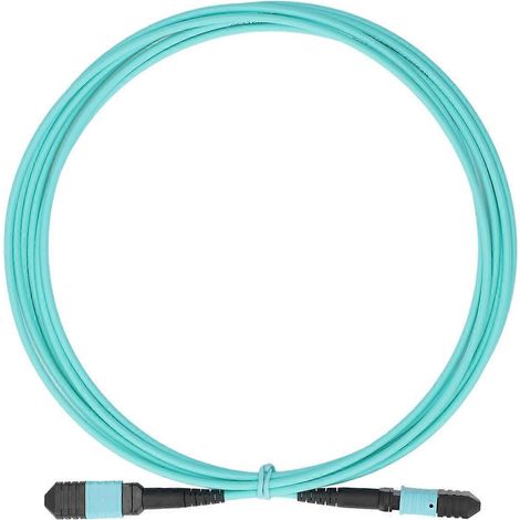 Multimode-Glasfaserkabel, 8-adrig, 10 Gbit/s, MPO zu MPO OM3, optisches Patchkabel für den Heimgebrauch (1/4)