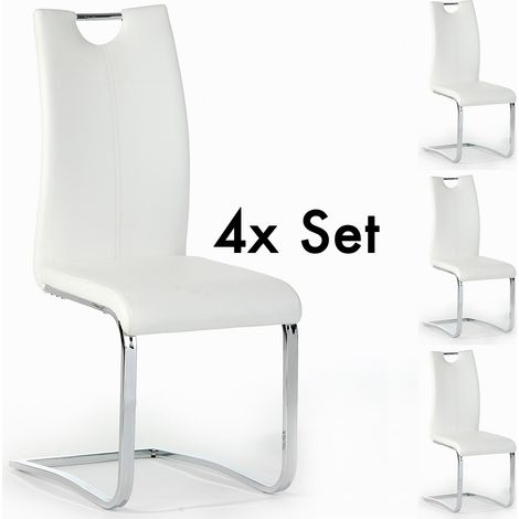 Chaises SABA Blanc (Lot de 4)
