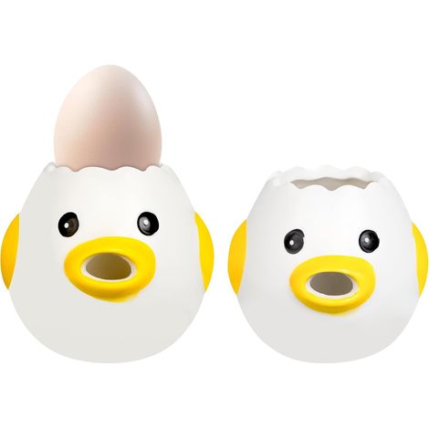Separatore di uova a forma di pulcino, separatore di albumi e tuorli d'uovo in ceramica, tuorlo d'uovo a forma di pulcino, separatore di uova a forma di cartone animato per cucina, utensili da cucina, (1/5)