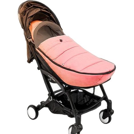 Sac de couchage pour poussette, chancelières chaudes, housse coupe-vent épaisse, pour les sorties hivernales, rose (1/5)