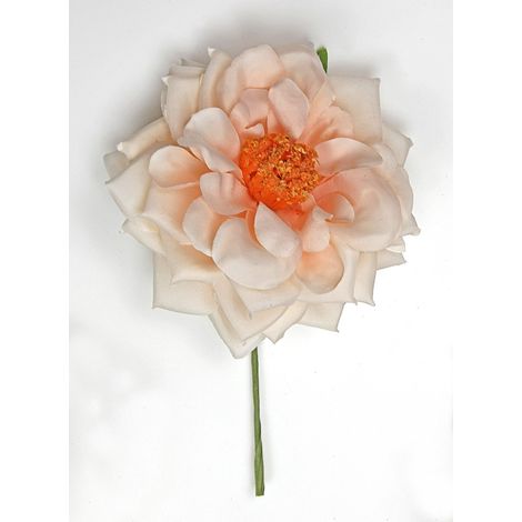 Linea Due Elle Rosa Spray D 11 Cm con Gambo Arancione 6 Pz