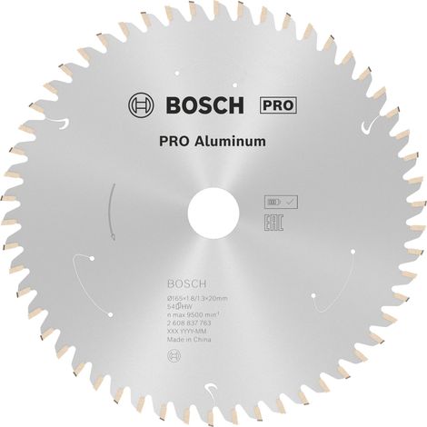 Bosch PRO Aluminium cordless Kreissägeblatt, 165 x 1,8 x 20 mm, T54