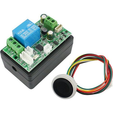 Módulo de reconocimiento de huellas dactilares para tarjeta de control de acceso por huella dactilar, controlador de cerradura de puerta de 7-30 V