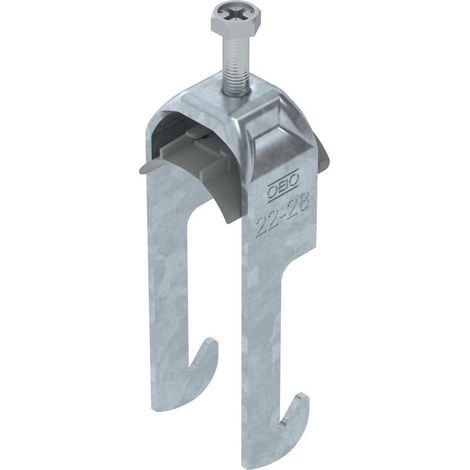 OBO Bettermann Collare a staffa 2056 22-28mm acciaio zincato a fuoco, 1187720