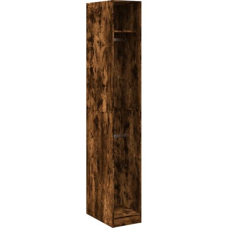 Maison Exclusive - Kleiderschrank Räuchereiche 30x50x200 cm Holzw