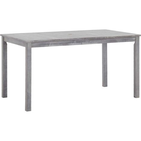 Maison Exclusive - Set da Pranzo da Giardino 5 pz Grigio Legno Massello di Acacia (1/5)