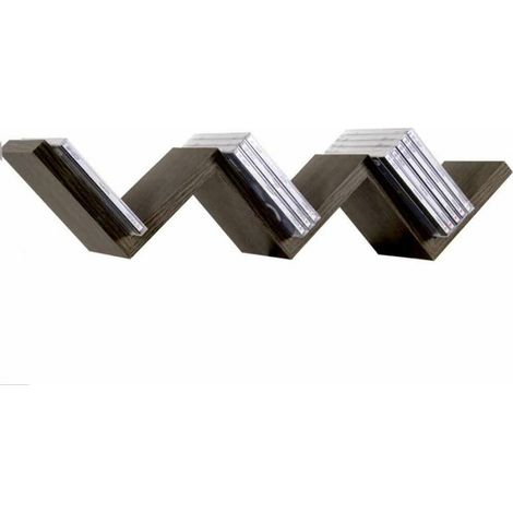 Trade Shop - MODERNES DESIGN ZIG ZAG WANDREGAL 3 FÄCHER WENGHE - (1/2)