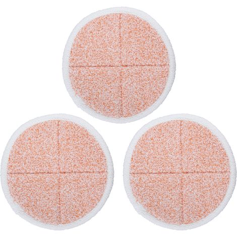 3 Pièces Tête de Serpillière Microfibre Réutilisable pour Bissell 2124/2039/2037/2039A - Accessoires Nettoyage Orange (1/5)