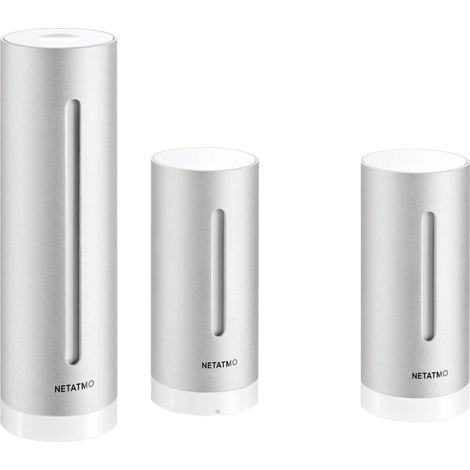 Netatmo - Station météo domestique intelligente, module intérieur, argent NBU-NWS-NIM-EU (1/2)