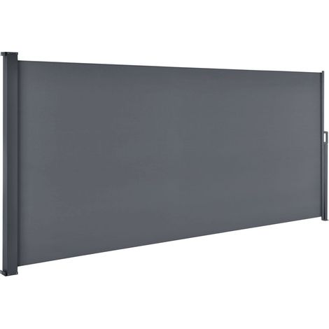 Tenda laterale Dubai Grigio scuro 500 x 160 cm Schermo privacy estensibile per giardino e patio (1/3)