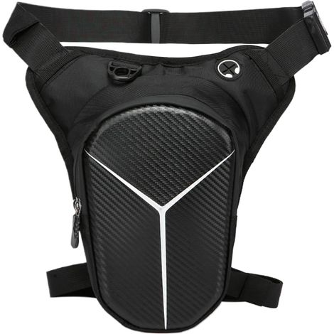 Sac De Jambe pour Moto - Poche Cuisse Robuste - Sac À Poches Zippées Réglable pour Camping Randonnée Vélo Extérieur Commuting (1/5)