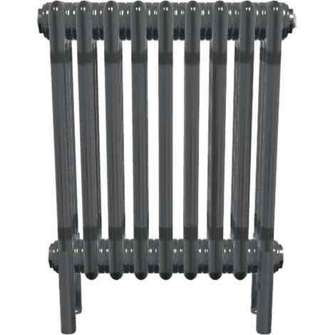Bircham - Bare Metal Lacquer 3 Column Radiator H500mm  x W431mm