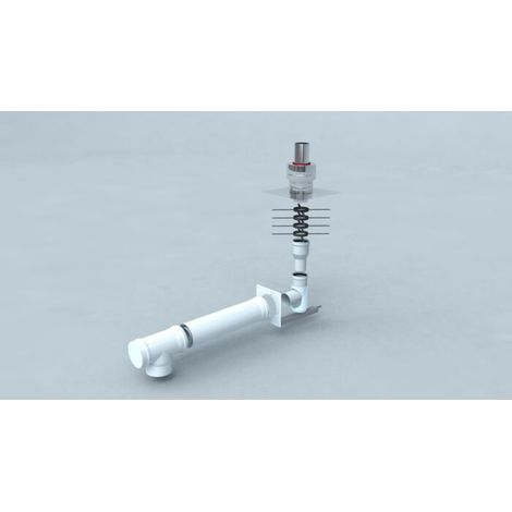 Bertrams Polyline LAS Standardbausatz 4 41STB60-80-4 DN 60/100, LAS DN 60-80 EW, Mündung VA