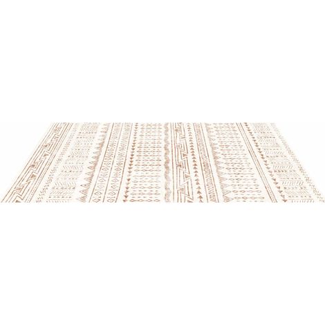 Mophorn Flächenteppich 1829x2743 mm, Kurzflor, waschbar und rutschfest, moderner Teppich für Wohnzimmer, Schlafzimmer, Büro, Kinderzimmer und Eingangsbereich, Beige (1/5)