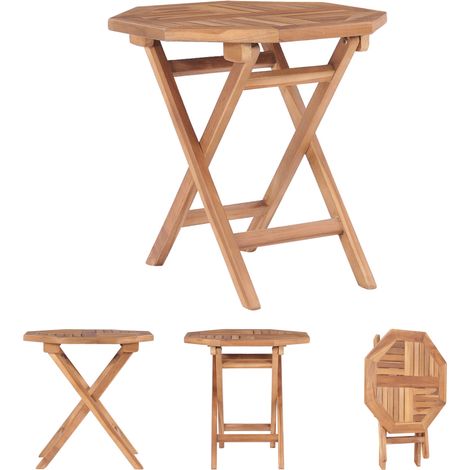 Gartenmöbel - vidaXL Gartentisch Klappbar 45x45x45 cm Massivholz Teak - Holz Tisch
