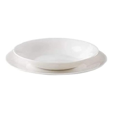 Servizio piatti Bormioli White Moon 12 Pezzi in vetro opale bianco