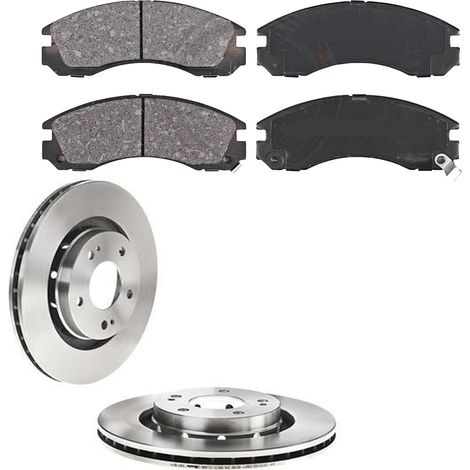 KIT FRENI ANTERIORI compatibile con CITROEN C-CROSSER (VU,VV) - DISCHI + PASTIGLIE OEM: FDB1993 / 17433 /SOSTITUZIONE DIRETTA/BASSA POLVERE/SILENZIOSO (1/5)