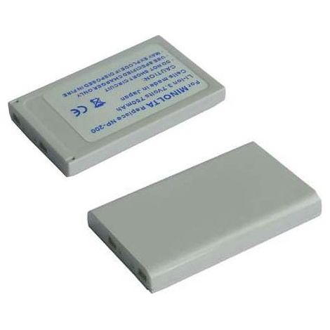 Batterie li-ion 3.7V 750 MAH MINOLTA (NP200) NP200 AM-BP01-900 pour Appareil Photo MINOLTA