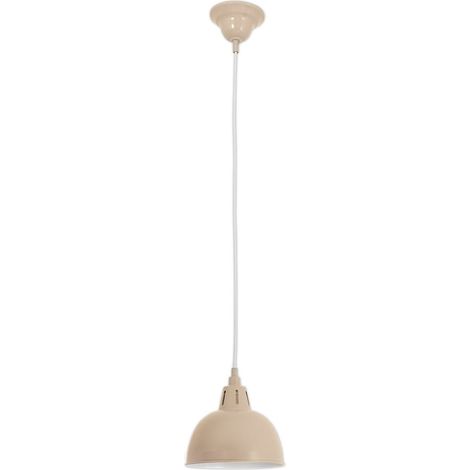 Suspension en métal rétro classique, luminaire de plafond marron clair avec douille E27 - PANGIVO (1/3)