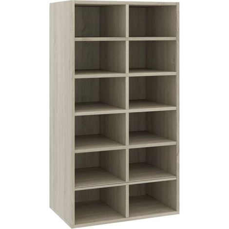 Étagère à chaussures, chêne Sonoma, 54 x 34 x 100,5 cm (1/5)