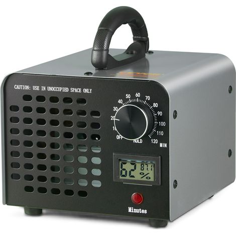VEVOR Generador de Ozono Purificador de Aire 36000 mg/h Generador de O3 para Eliminar Olores Comercial Industrial 115 W Gran Capacidad 0-120 min Temporizador para Dormitorios Coches Mascotas