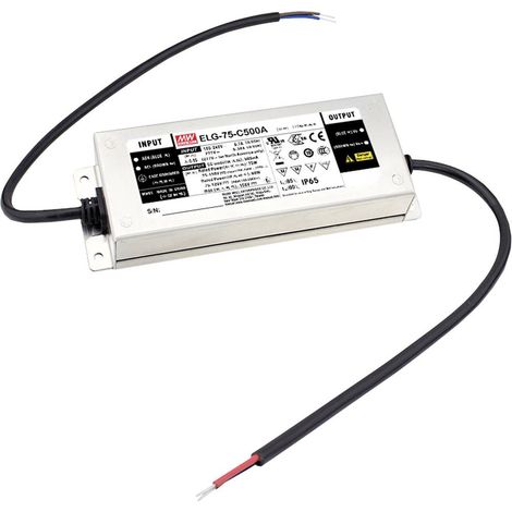 MEAN WELL ELG-75-C700B-3Y Driver per LED Corrente costante 74.9 W 700 mA 53 - 107 V/DC Funzione dimmer 3 in 1, dimmerab