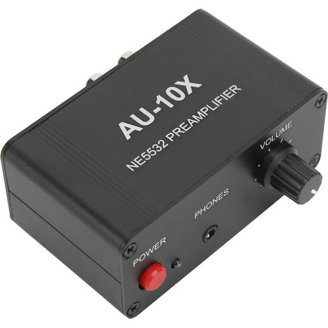 Préamplificateur audio stéréo 20dB gain double ampli opérationnel NE5532 pour enceinte casque (1/5)