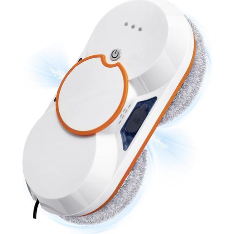 Intelligenter Fensterputzroboter – 5600 Pa, automatische Sprühfunktion, Fernbedienung, 10 Mikrofasertücher für Fenster/Glastüren/Fliesen