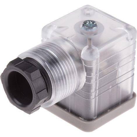 Connecteur de solénoïde, Femelle, 2P+E, Vis 10A, 240 V c.a., PG11 (1/2)